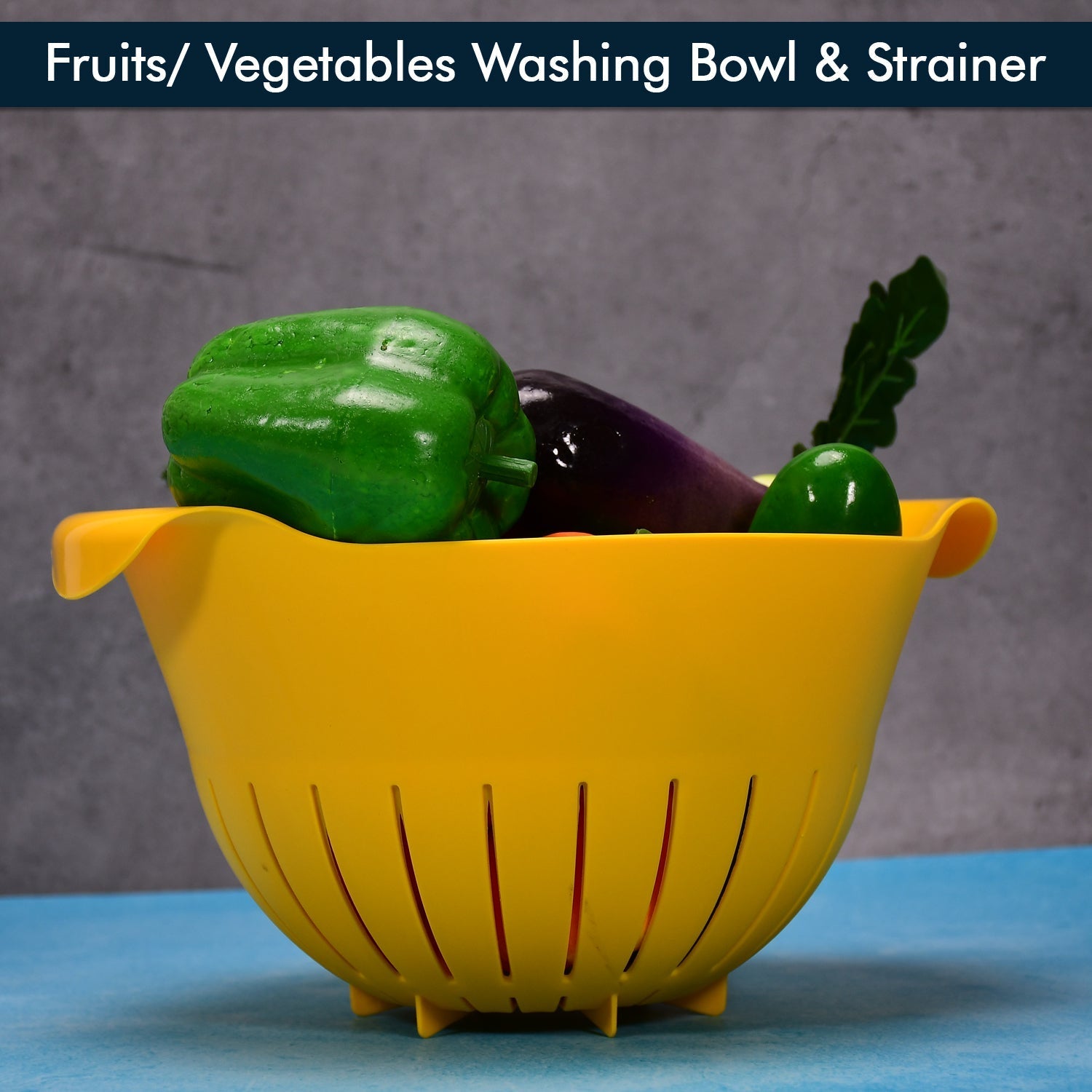 Strainer bowl for washing pasta and vegetables. Strainer bowl for washing pasta and vegetables.